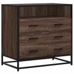 Vidaxl commode ch�ne marron 70x41x70 cm bois d'ing�nierie
