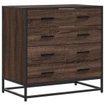 Vidaxl commode ch�ne marron 70x41x70 cm bois d'ing�nierie