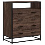 Vidaxl commode chêne marron 70x41x83, 5 cm bois d'ingénierie Vidaxl commode chêne marron 70x41x83, 5 cm bois d'ingénierie