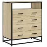 Vidaxl commode chne sonoma 70x41x83, 5 cm bois d'ingnierie