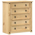 Vidaxl commode corona 80x40x89 cm bois massif de pin