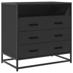 Vidaxl commode noir 70x41x70 cm bois d'ingénierie Vidaxl commode noir 70x41x70 cm bois d'ingénierie
