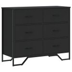 Vidaxl commode noir 91x35, 5x74, 5 cm bois d'ingnierie