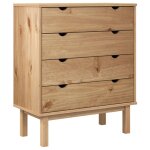 Vidaxl commode otta 76, 5x39, 5x90 cm bois de pin massif