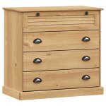 Vidaxl commode vigo 80x40x76 cm bois massif de pin