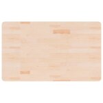Vidaxl comptoir de salle de bain 100x60x2, 5 cm bois massif non trait�