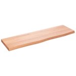 Vidaxl comptoir de salle de bain marron 100x30x(2 - 4) cm bois trait