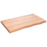 Vidaxl comptoir de salle de bain marron 100x60x(2 - 6) cm bois trait�