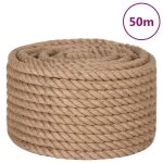 Vidaxl corde 100 % jute 20 mm 50 m