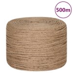 Vidaxl corde 100 % jute 6 mm 500 m