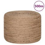 Vidaxl corde 100 % jute 8 mm 500 m