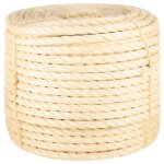 Vidaxl corde 100 % sisal 14 mm 25 m