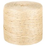 Vidaxl corde 100 % en sisal 4 mm 50 m