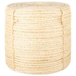 Vidaxl corde 100 % sisal 6 mm 25 m
