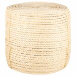 Vidaxl corde 100 % sisal 8 mm 50 m