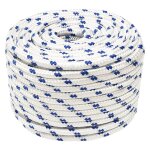 Vidaxl corde de bateau blanc 12 mm 100 m polypropyl�ne