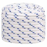 Vidaxl corde de bateau blanc 20 mm 100 m polypropyl�ne