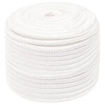 Vidaxl corde de bateau blanc complet 12 mm 25 m polypropyl�ne