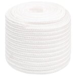 Vidaxl corde de bateau blanc complet 18 mm 50 m polypropyl�ne