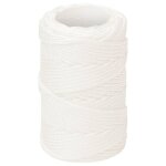 Vidaxl corde de bateau blanc complet 2 mm 50 m polypropyl�ne