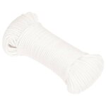 Vidaxl corde de bateau blanc complet 3 mm 25 m polypropyl�ne
