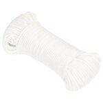 Vidaxl corde de bateau blanc complet 3 mm 50 m polypropyl�ne
