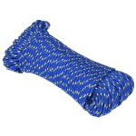 Vidaxl corde de bateau bleu 4 mm 25 m polypropyl�ne