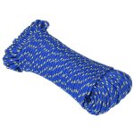 Vidaxl corde de bateau bleu 5 mm 100 m polypropyl�ne