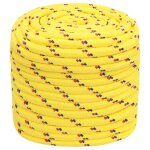 Vidaxl corde de bateau jaune 18 mm 25 m polypropyl�ne