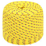 Vidaxl corde de bateau jaune 8 mm 50 m polypropyl�ne