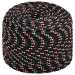 Vidaxl corde de bateau noir 6 mm 250 m polypropyl�ne