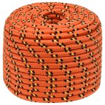 Vidaxl corde de bateau orange 12 mm 100 m polypropyl�ne