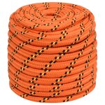Vidaxl corde de bateau orange 16 mm 25 m polypropyl�ne
