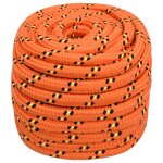 Vidaxl corde de bateau orange 20 mm 50 m polypropyl�ne
