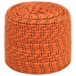 Vidaxl corde de bateau orange 6 mm 250 m polypropylne