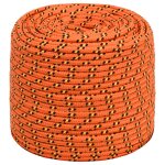 Vidaxl corde de bateau orange 8 mm 50 m polypropyl�ne