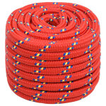 Vidaxl corde de bateau rouge 20 mm 25 m polypropyl�ne