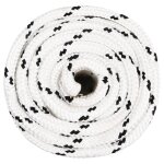 Vidaxl corde de bateau tressé blanc 16 mmx25 m polyester Vidaxl corde de bateau tressé blanc 16 mmx25 m polyester