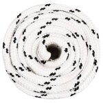Vidaxl corde de bateau tress blanc 18 mmx25 m polyester