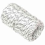 Vidaxl corde de bateau tress� blanc 2 mmx25 m polyester
