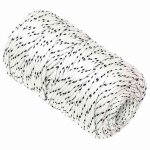 Vidaxl corde de bateau tress� blanc 2 mmx250 m polyester