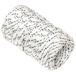 Vidaxl corde de bateau tressé blanc 2 mmx50 m polyester Vidaxl corde de bateau tressé blanc 2 mmx50 m polyester