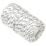 Vidaxl corde de bateau tress� blanc 2 mmx500 m polyester