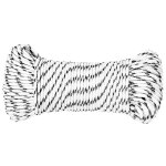 Vidaxl corde de bateau tress blanc 3 mmx100 m polyester