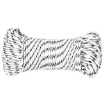 Vidaxl corde de bateau tress blanc 5 mmx100 m polyester