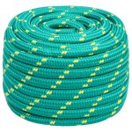 Vidaxl corde de bateau vert 20 mm 100 m polypropylne