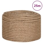 Vidaxl corde de jute 25 m de long 14 mm d'�paisseur