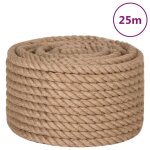 Vidaxl corde de jute 25 m de long 24 mm d'�paisseur