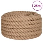 Vidaxl corde de jute 25 m de long 30 mm d'épaisseur Vidaxl corde de jute 25 m de long 30 mm d'épaisseur