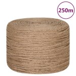 Vidaxl corde de jute 250 m de long 8 mm d'paisseur
